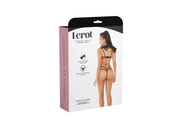 Conjunto Lenceria Gala Lerot Negro - Imagen 4