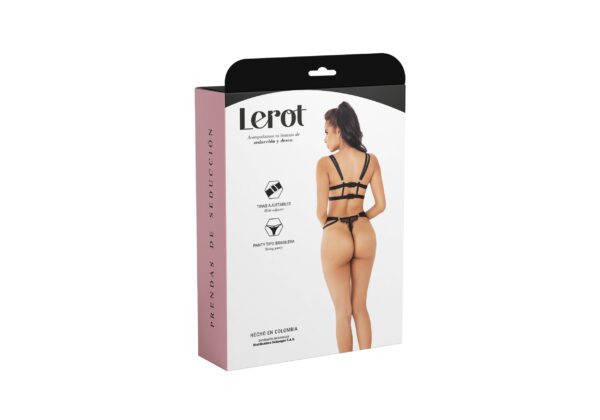 Conjunto Lencería Lola Lerot Negro - Imagen 4
