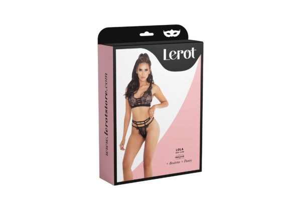 Conjunto Lencería Lola Lerot Negro - Imagen 3