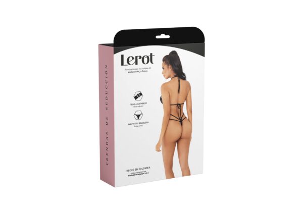 Conjunto Lenceria Alma Lerot Negro - Imagen 4