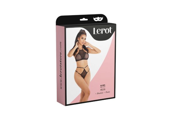 Conjunto Lenceria Alma Lerot Negro - Imagen 3