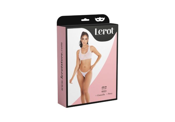 Conjunto Lenceria Julia Lerot Blanco - Imagen 3