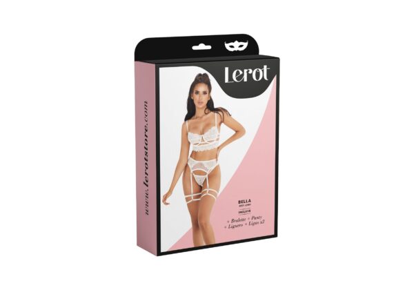 Conjunto Lencería Bella Lerot Marfil - Imagen 3