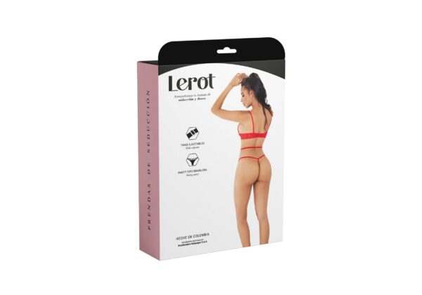 Conjunto Lenceria Brisa Lerot Rojo - Imagen 4
