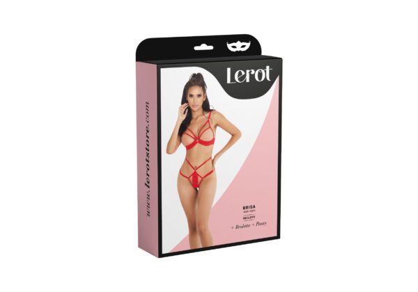 Conjunto Lenceria Brisa Lerot Rojo - Imagen 3